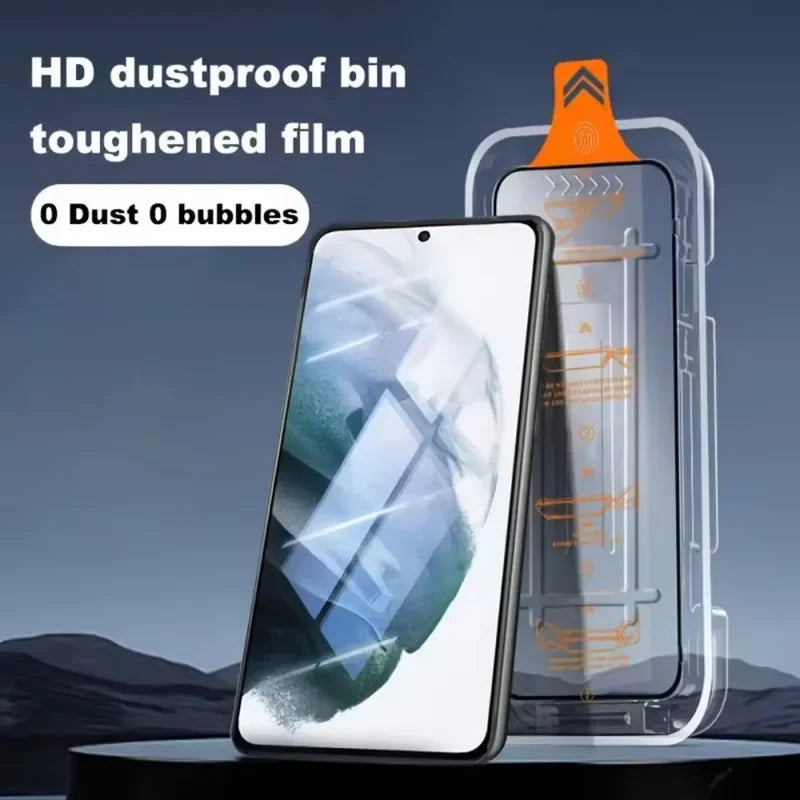 3Pcs Oleophobic Coating Dust Free Easy Installation Screen Protector for Samsung Galaxy S25 S24 S21 S22 S23 Ultra Plus Glass