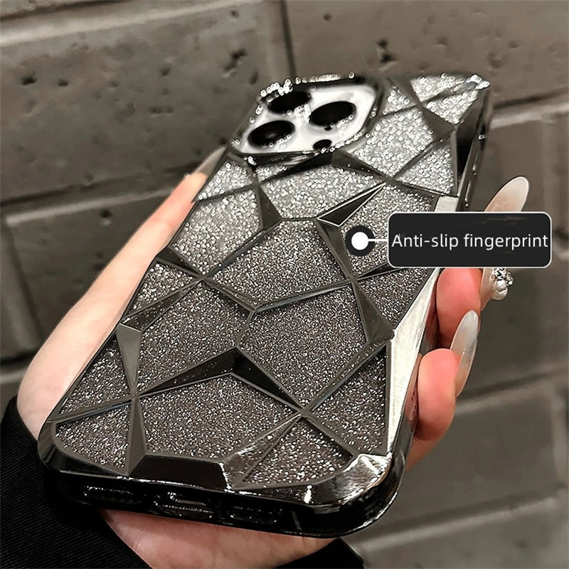 Geometric Gradient Bling Case for iPhone | PhonelyHub