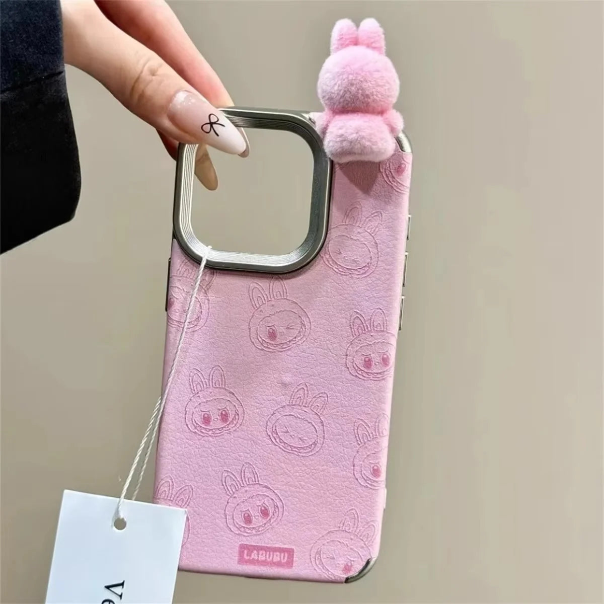 Cute 3D Labubu Case for iPhone 16-12 Pro Max - Girls Style | PhonelyHub
