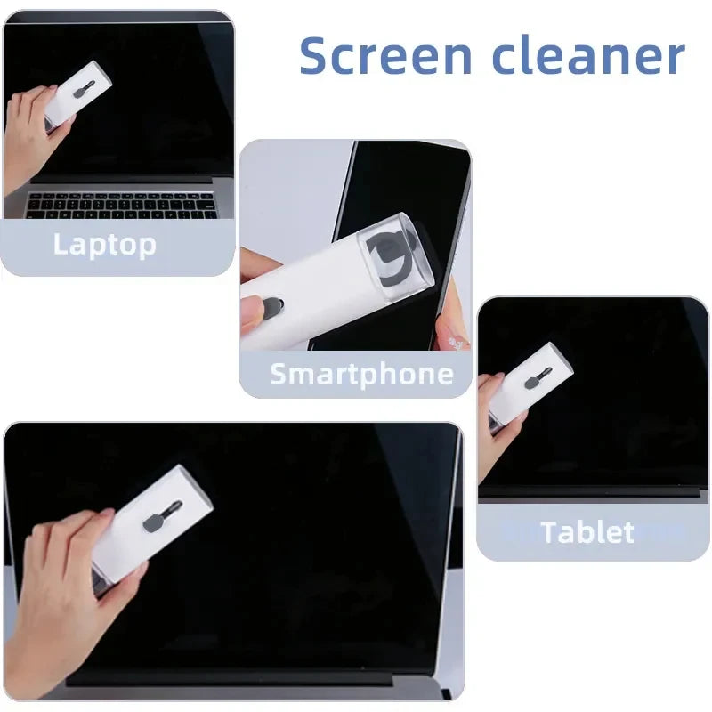 7 In 1 Keyboard Cleaning Kit Earphones Cleaner Brush For AirPods Computer Tablet Laptop TV Screen Mobile Phone Cleaning Tools