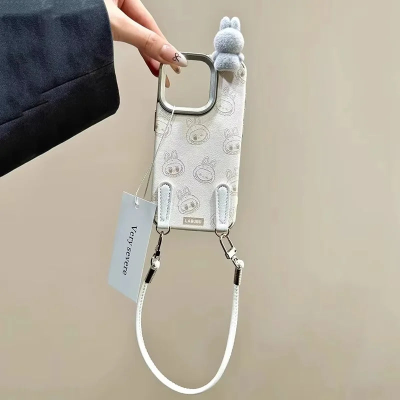Cute 3D Labubu Case for iPhone 16-12 Pro Max - Girls Style | PhonelyHub