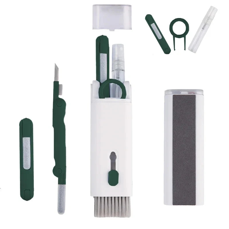 7 In 1 Keyboard Cleaning Kit Earphones Cleaner Brush For AirPods Computer Tablet Laptop TV Screen Mobile Phone Cleaning Tools