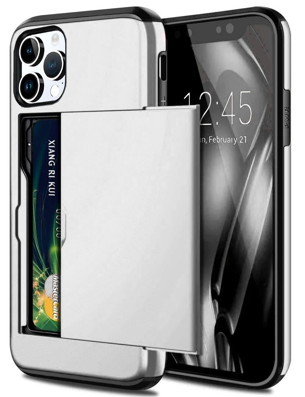 for iPhone 16 Pro Max 15 Case Slide Armor Wallet Card Slots Holder Cover For iPhone 16 16pro 16plus 16promax 15 15pro 15promax