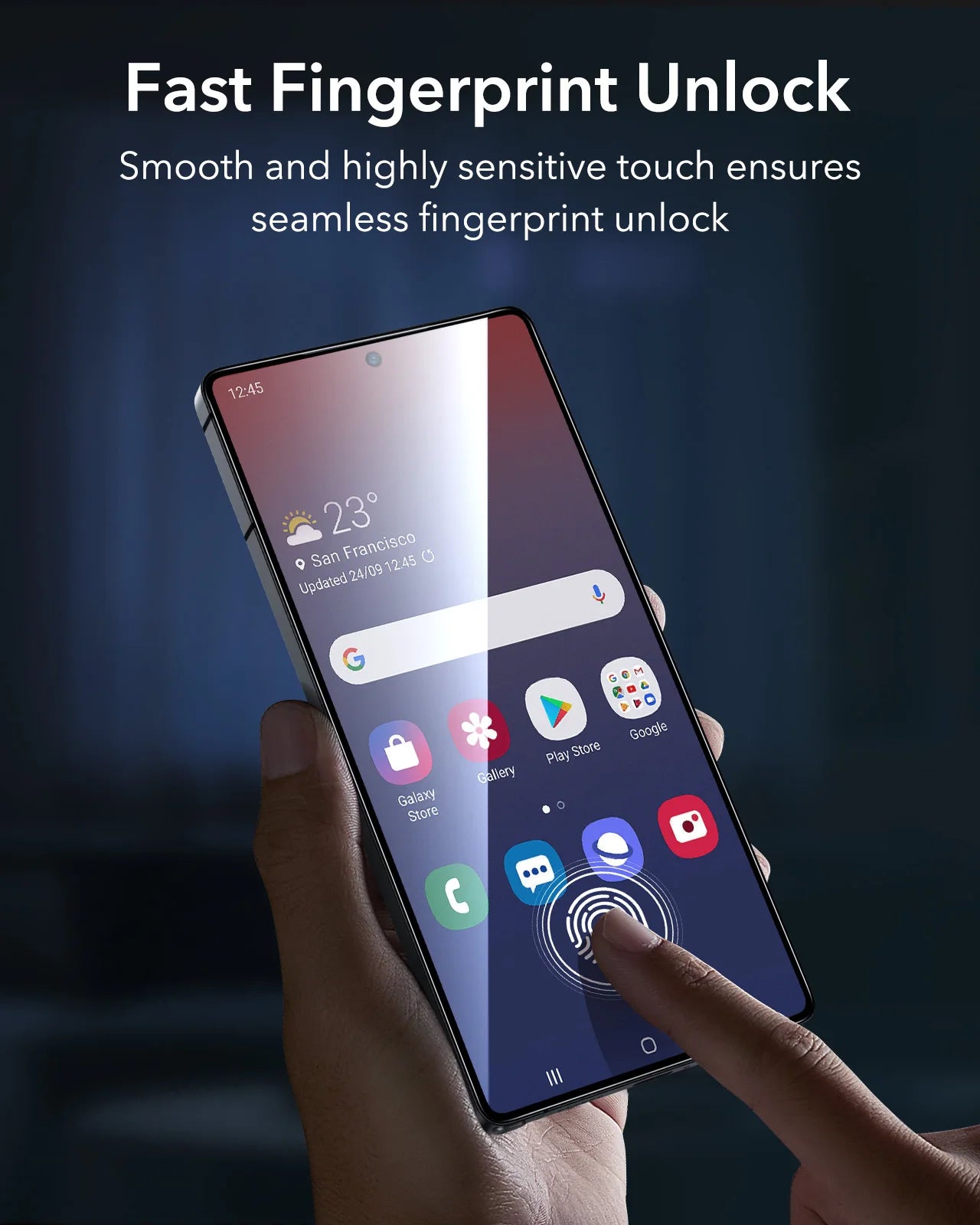 ESR for Samsung S24 Ultra Screen Protector 3pcs HD Tempered Glass Film with Easy Installation Frame for Galaxy S25 Ultra