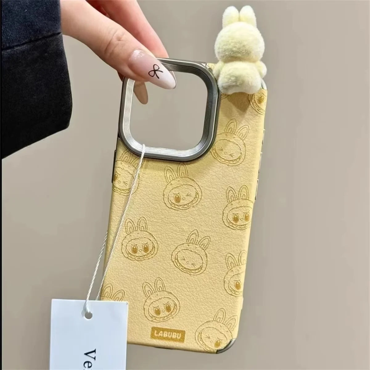 Cute 3D Labubu Case for iPhone 16-12 Pro Max - Girls Style | PhonelyHub