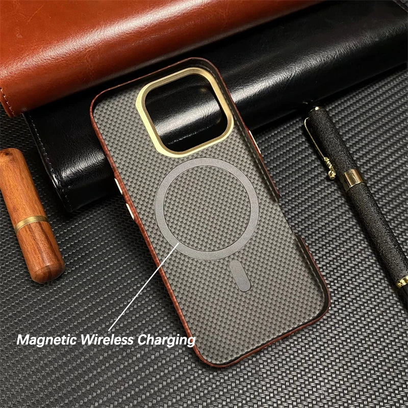 Ultra-Thin Kevlar MagSafe Case for iPhone 16 Pro Max | PhonelyHub