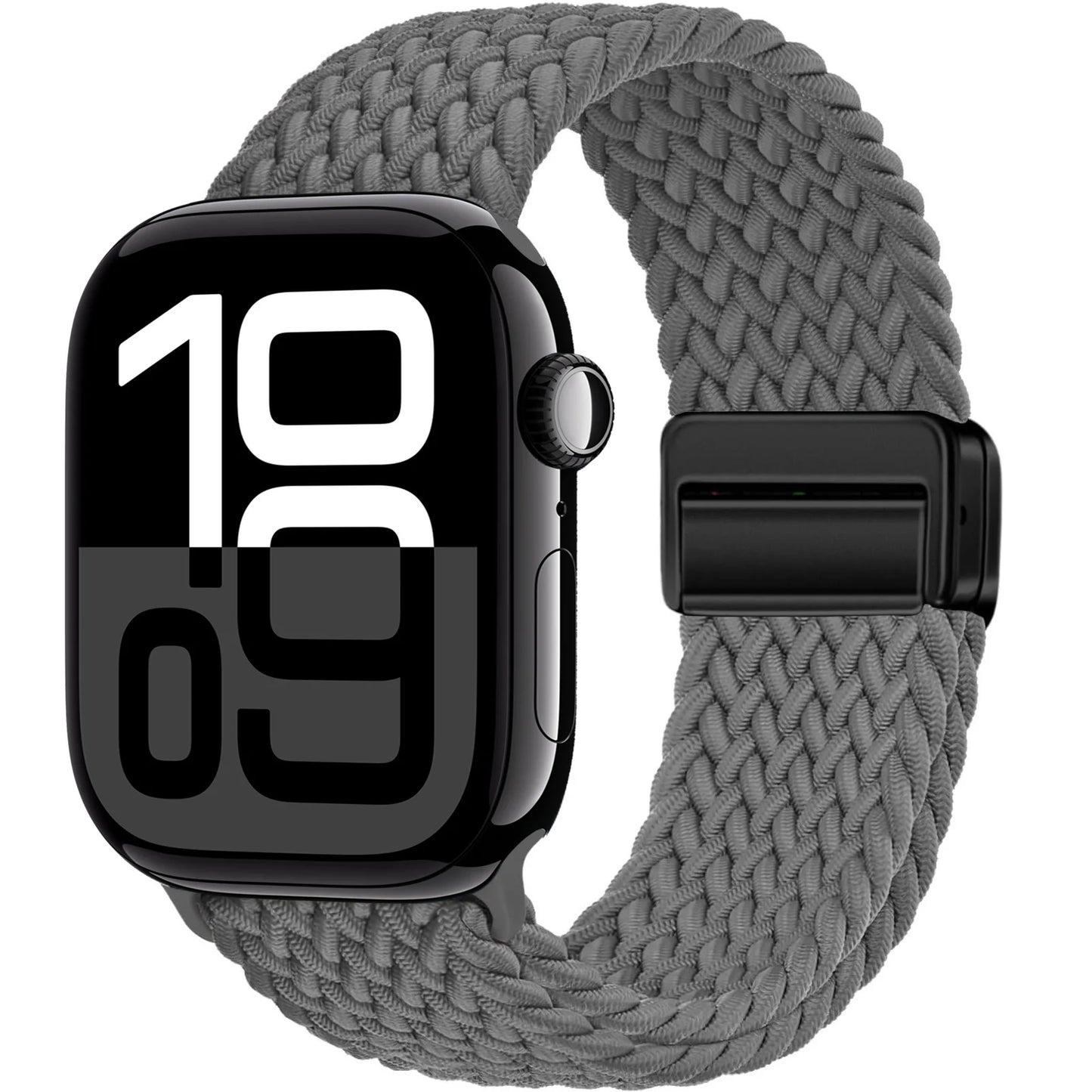 Braided Band For Apple Watch Strap 44mm 40mm 45mm 46mm 49mm 41mm 38 Magnetic Nylon Bracelet iWatch series se 7 6 8 9 10 Ultra 2