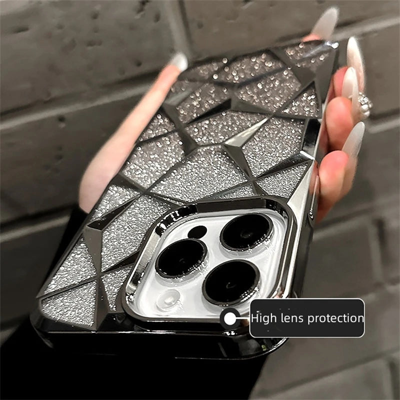 Geometric Gradient Bling Case for iPhone | PhonelyHub