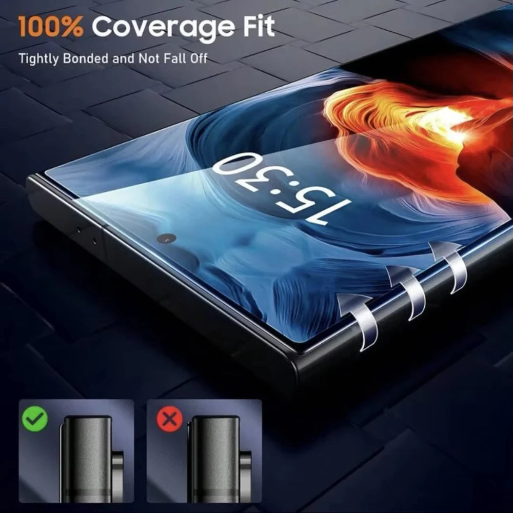 NNBILI 2Pcs For Samsung Galaxy S25 S24 Ultra S23 S22 S21 Plus A16 A55 A56 A25 A15 A35 A34 A54 5G Screen Protector Tempered Glass