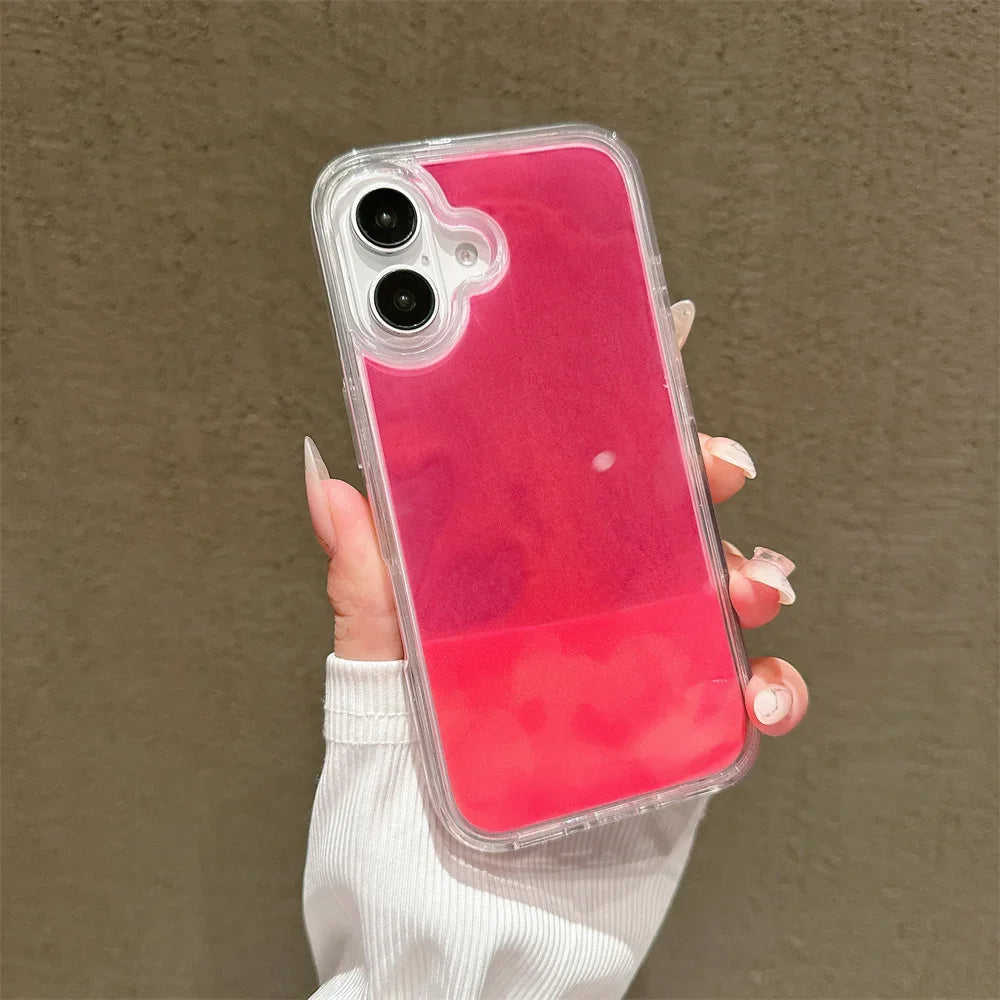 Glow-in-the-Dark Quicksand Case for iPhone 16–11 – PhonelyHub