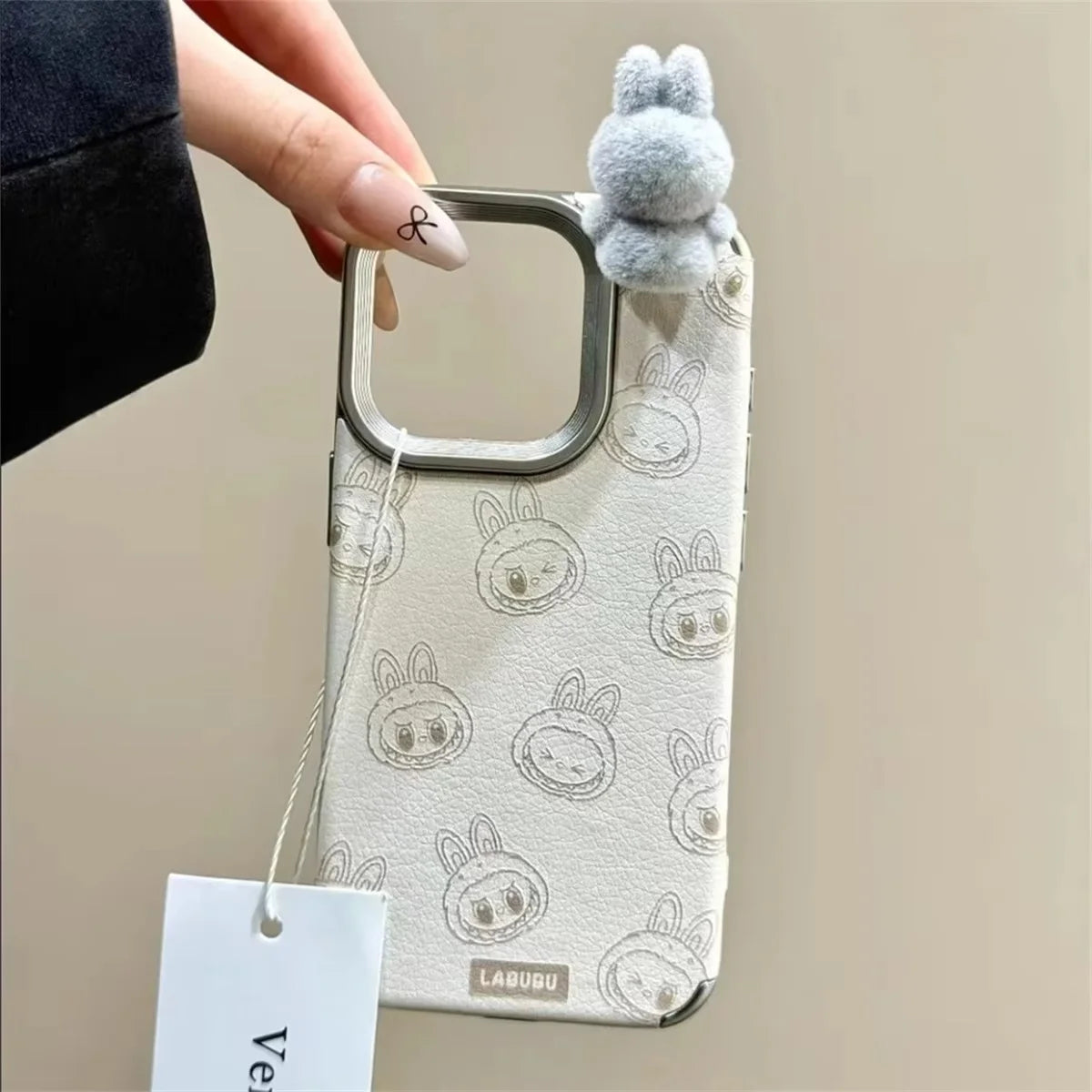 Cute 3D Labubu Case for iPhone 16-12 Pro Max - Girls Style | PhonelyHub