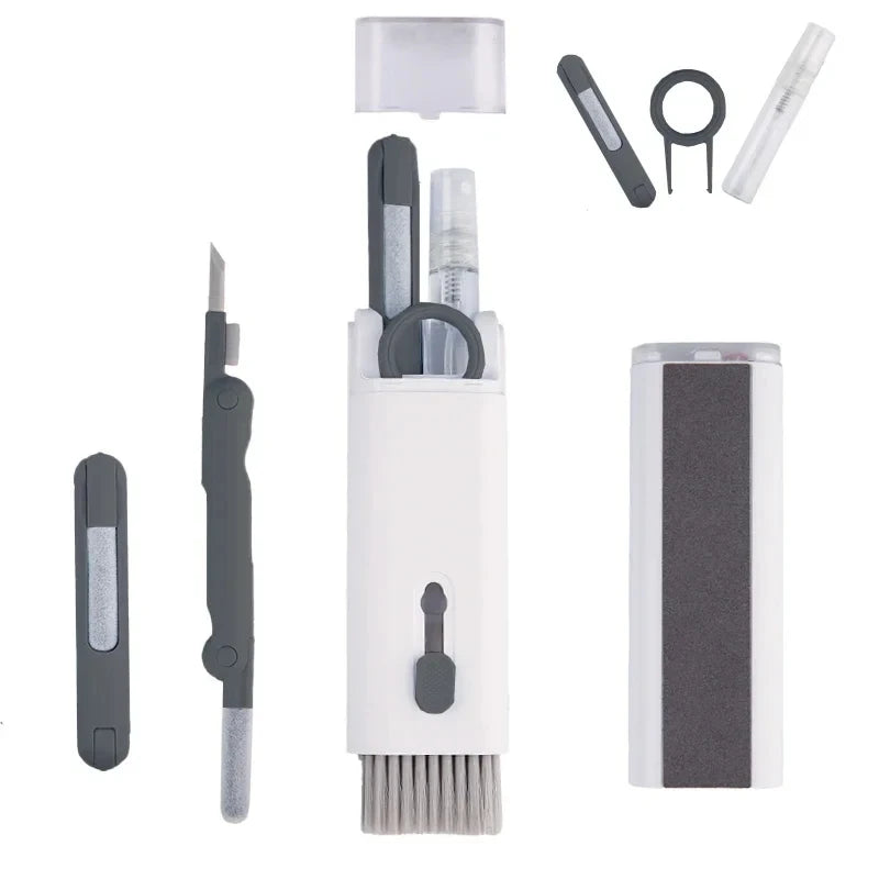7 In 1 Keyboard Cleaning Kit Earphones Cleaner Brush For AirPods Computer Tablet Laptop TV Screen Mobile Phone Cleaning Tools