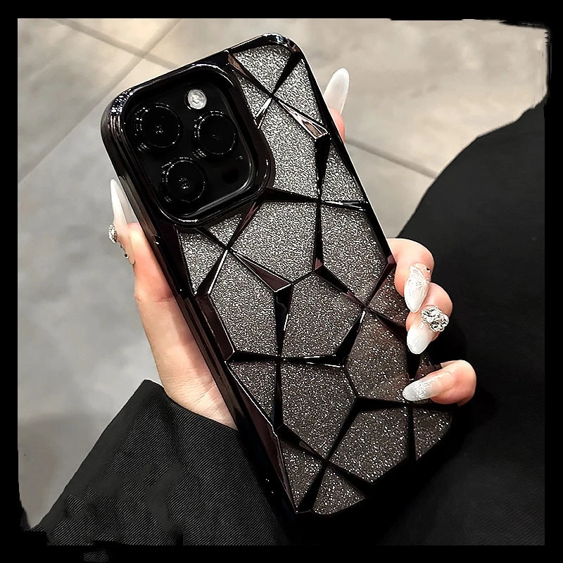 Geometric Gradient Bling Case for iPhone | PhonelyHub