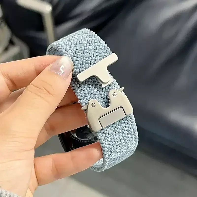 Parachute Straps for Apple watch 10 Band 46mm 42mm 45mm Ultra 49mm 44mm 41mm Braided bracelet correa iWatch Series 9 8 SE 5 6 7