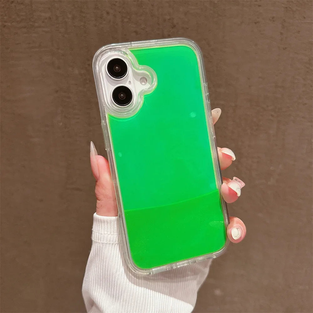 Glow-in-the-Dark Quicksand Case for iPhone 16–11 – PhonelyHub