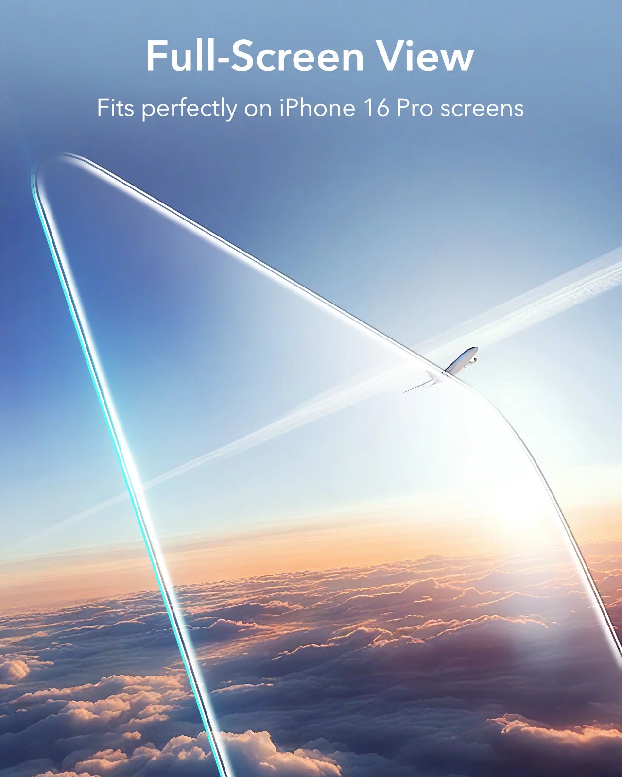 ESR for iPhone 16/15/14 Pro Max Tempered Glass Screen Protector HD Clear Privacy 3PCS Military Grade Screen Firm For 16/15 Plus