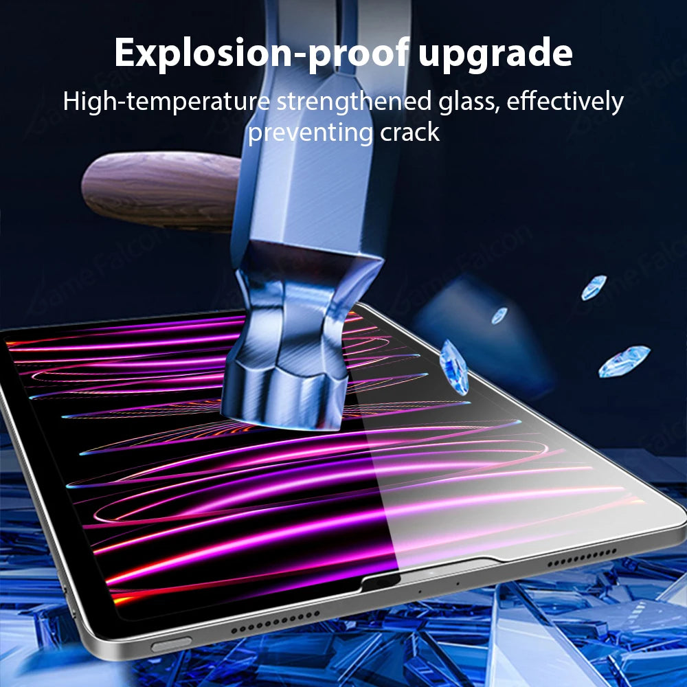 Tempered Glass For iPad Pro 12.9 12 9 11 10th 9th Generation Screen Protector For ipad Air 4 5 Mini 6 6th 7th 8th Gen 10.2 Film