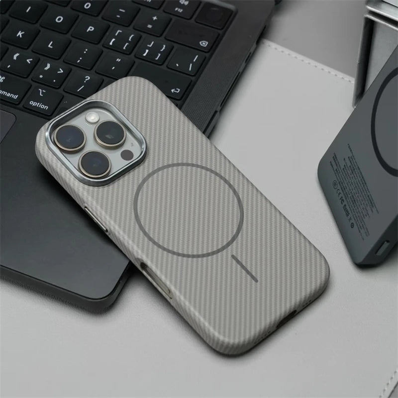 iPhone 16 Pro Max Stealth Carbon Case – MagSafe Elite & Titanium Shield | PhonelyHub