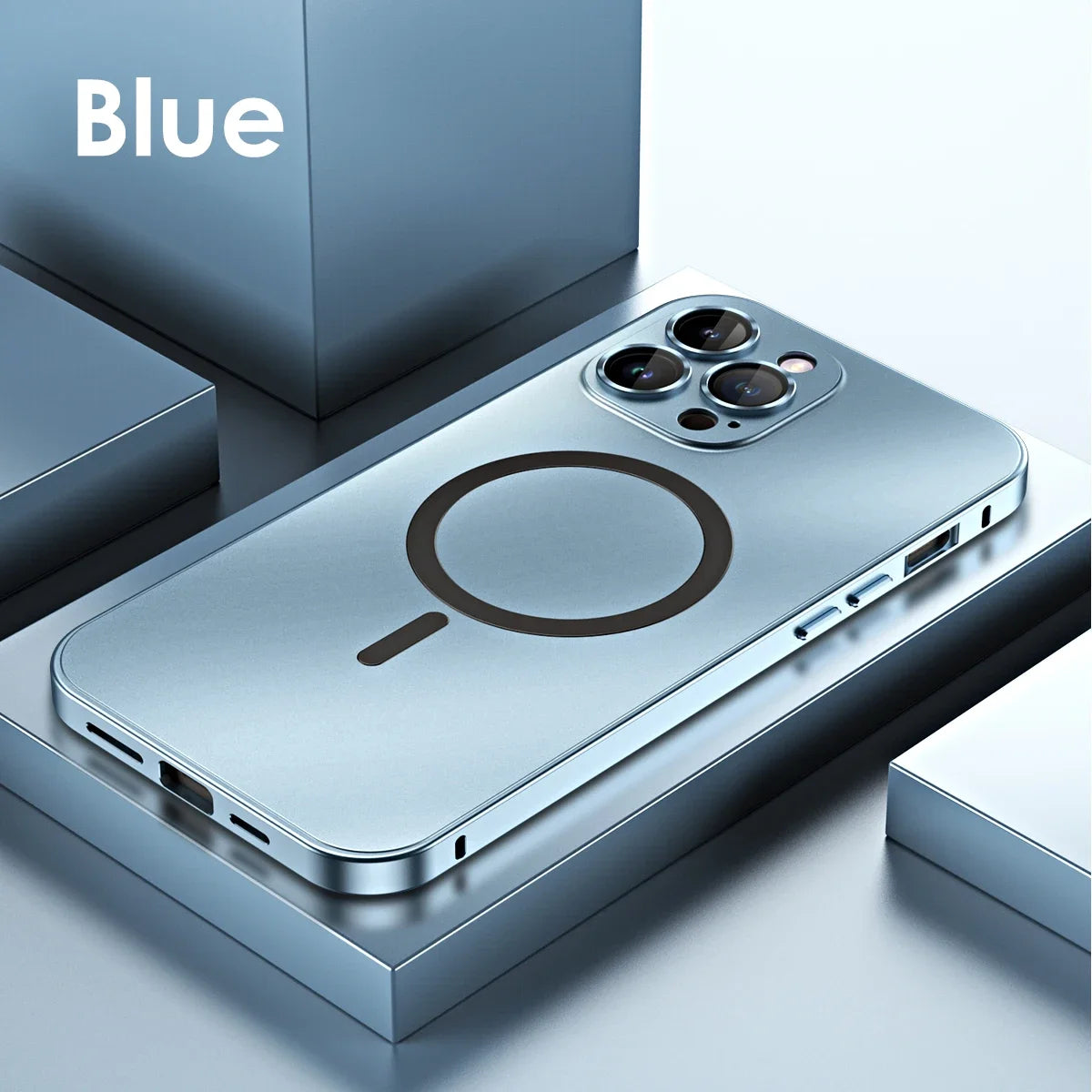 Color Metal Frame iPhone 13–16 Pro Max Case | PhonelyHub