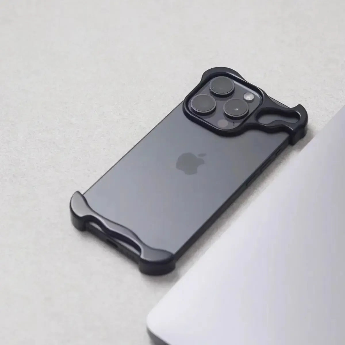 Luxury Irregular Aluminum Bumper Case iPhone 12–16 Pro Max | PhonelyHub