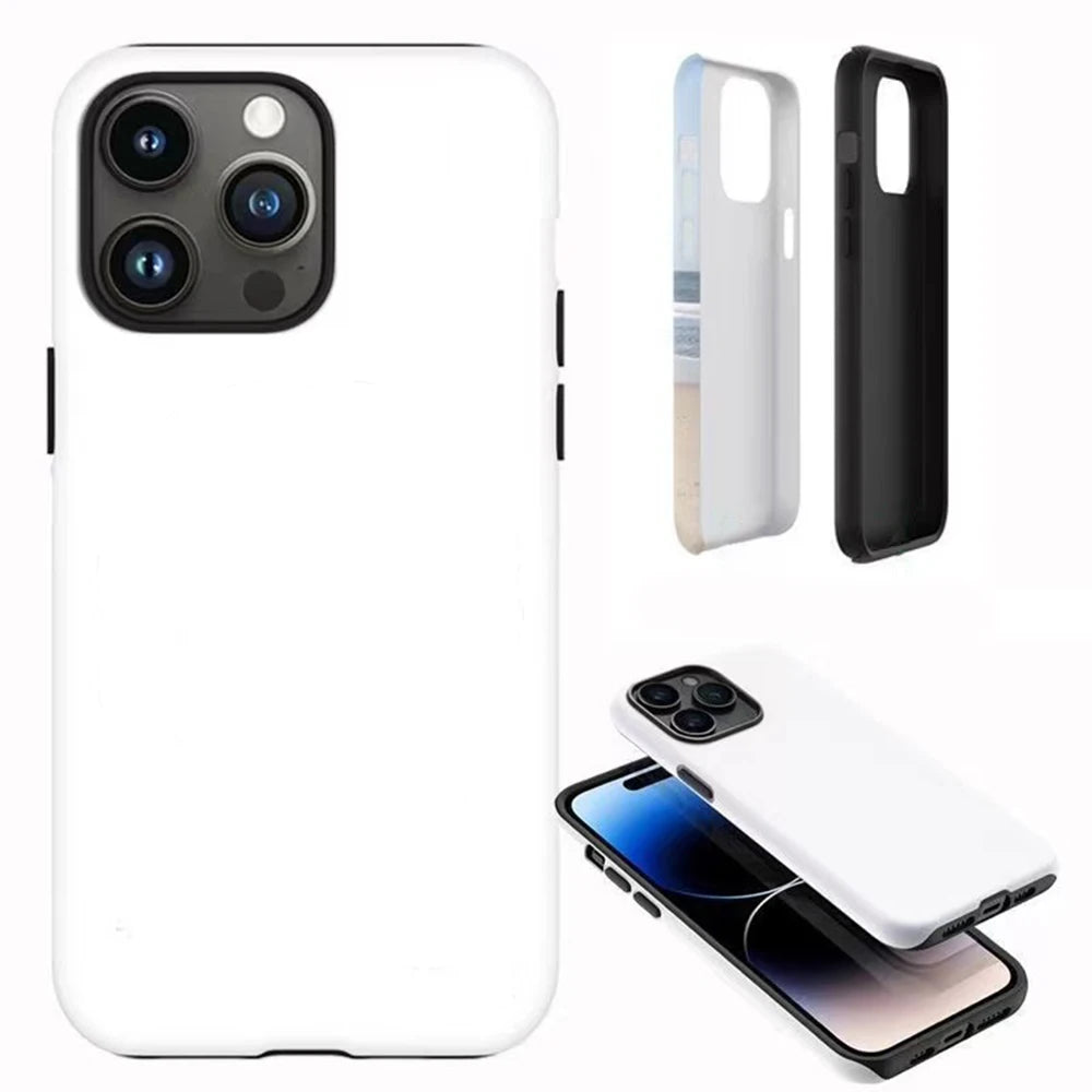 Fresh Breeze Phone Case for iPhone 16 15 14 13 12 11 X XS XR XSMAX 7 8 Pro Max Plus Luxury BURGA Double-layer Back Cover