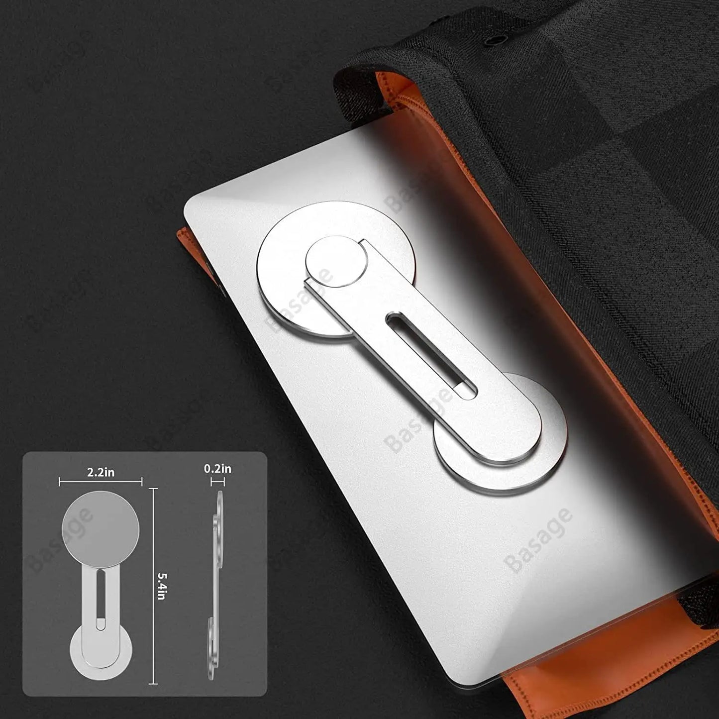 حامل Continuity Flip لأجهزة iPhone والكمبيوتر المحمول، حامل هاتف مغناطيسي رفيع يدور 180 درجة لأجهزة الكمبيوتر المحمولة والشاشات، ذراع مغناطيسي قابل للتعديل