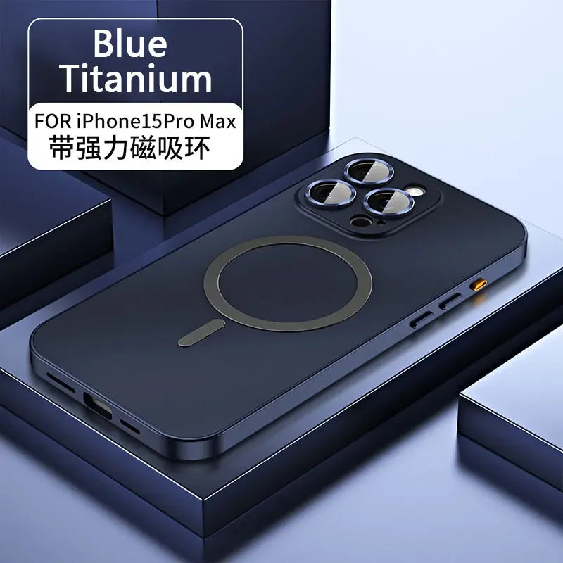 Titanium Metal Frame iPhone 13–16 Pro Max Case | PhonelyHub