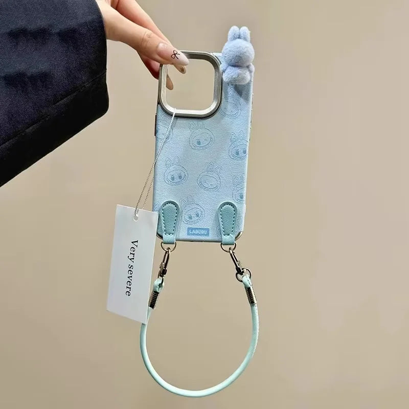 Cute 3D Labubu Case for iPhone 16-12 Pro Max - Girls Style | PhonelyHub