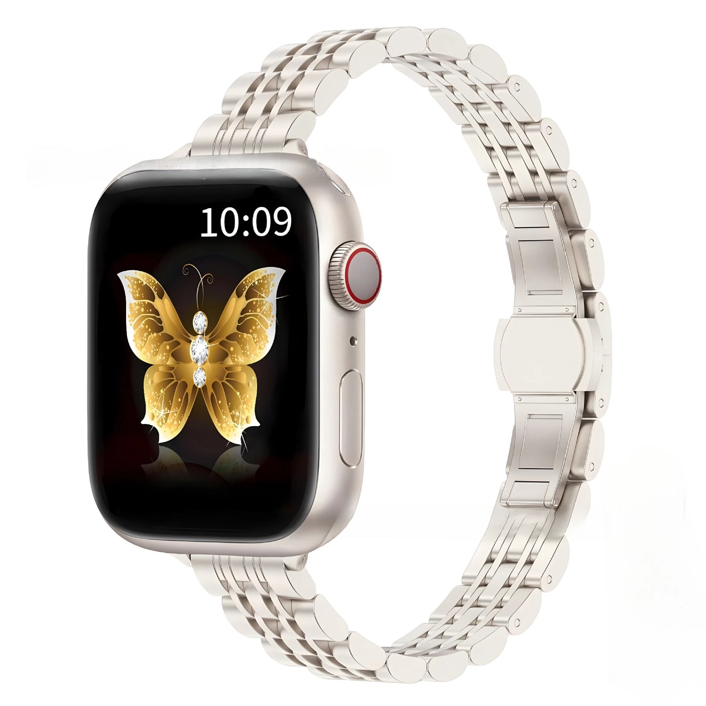 Stainless Steel Strap For Apple Watch Ultra 2 Band 49mm 42mm 46mm Metal Bracelet iWatch Series 10 9 8 7 6 SE 5 4 3 Women 45 41mm
