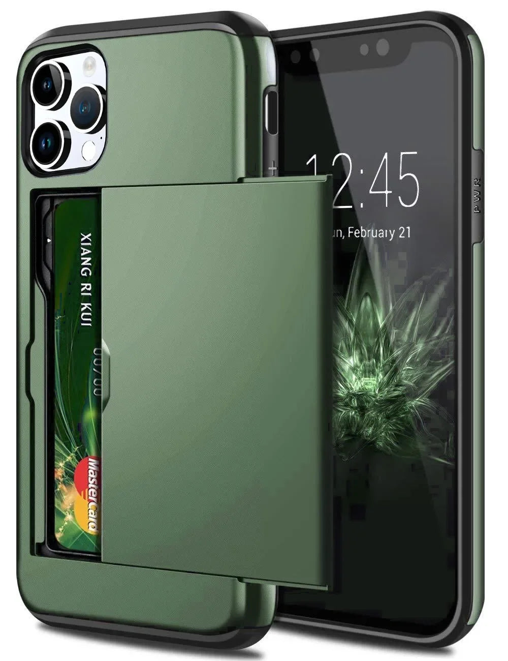 for iPhone 16 Pro Max 15 Case Slide Armor Wallet Card Slots Holder Cover For iPhone 16 16pro 16plus 16promax 15 15pro 15promax