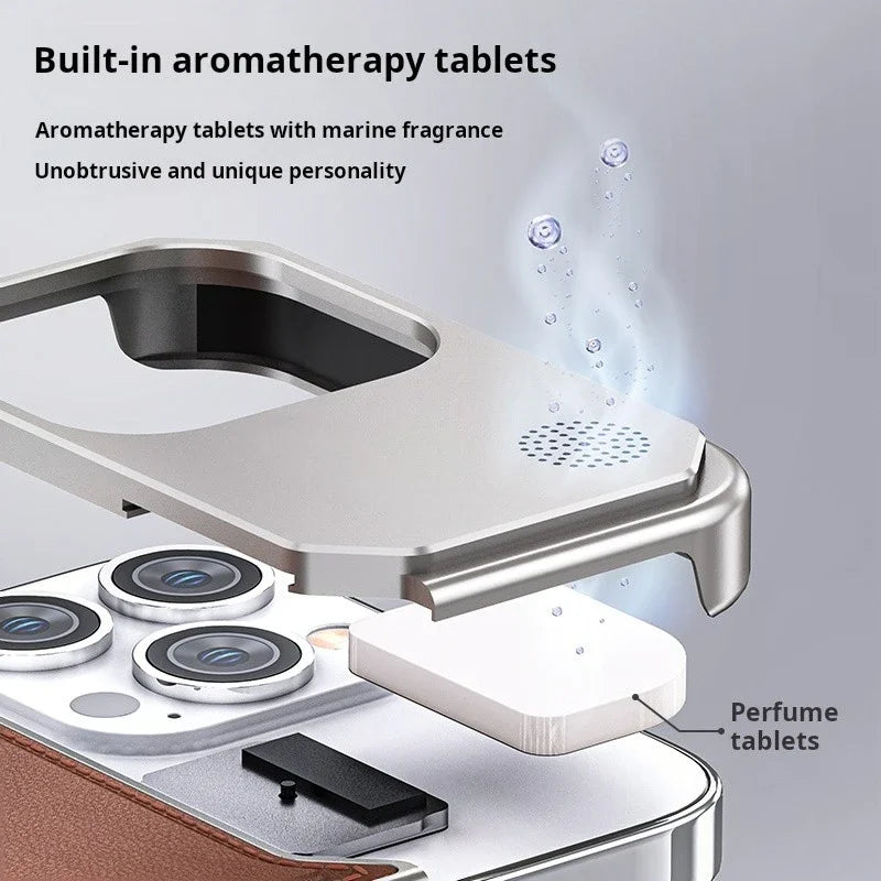 Luxury Leather Magnetic Case for iPhone 16/15 Pro Max | PhonelyHub