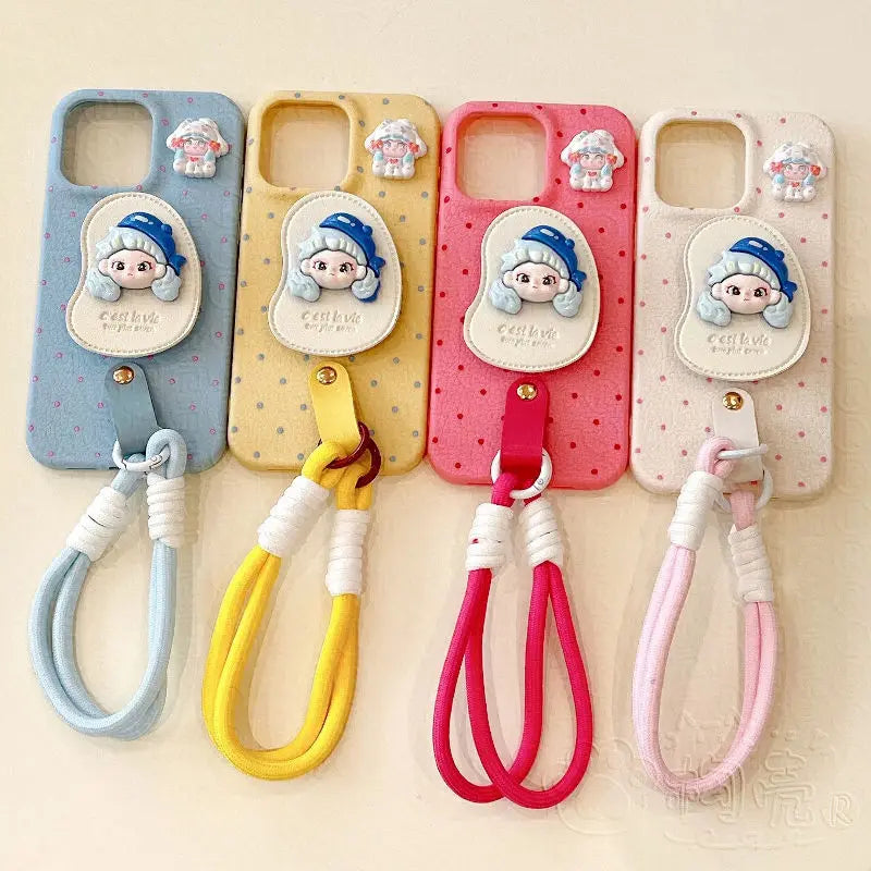 Leather Stand Case with Hand Strap for iPhone 16 Pro Max | PhonelyHub