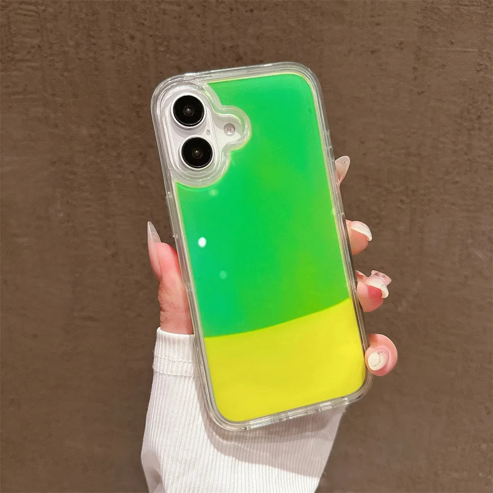Glow-in-the-Dark Quicksand Case for iPhone 16–11 – PhonelyHub