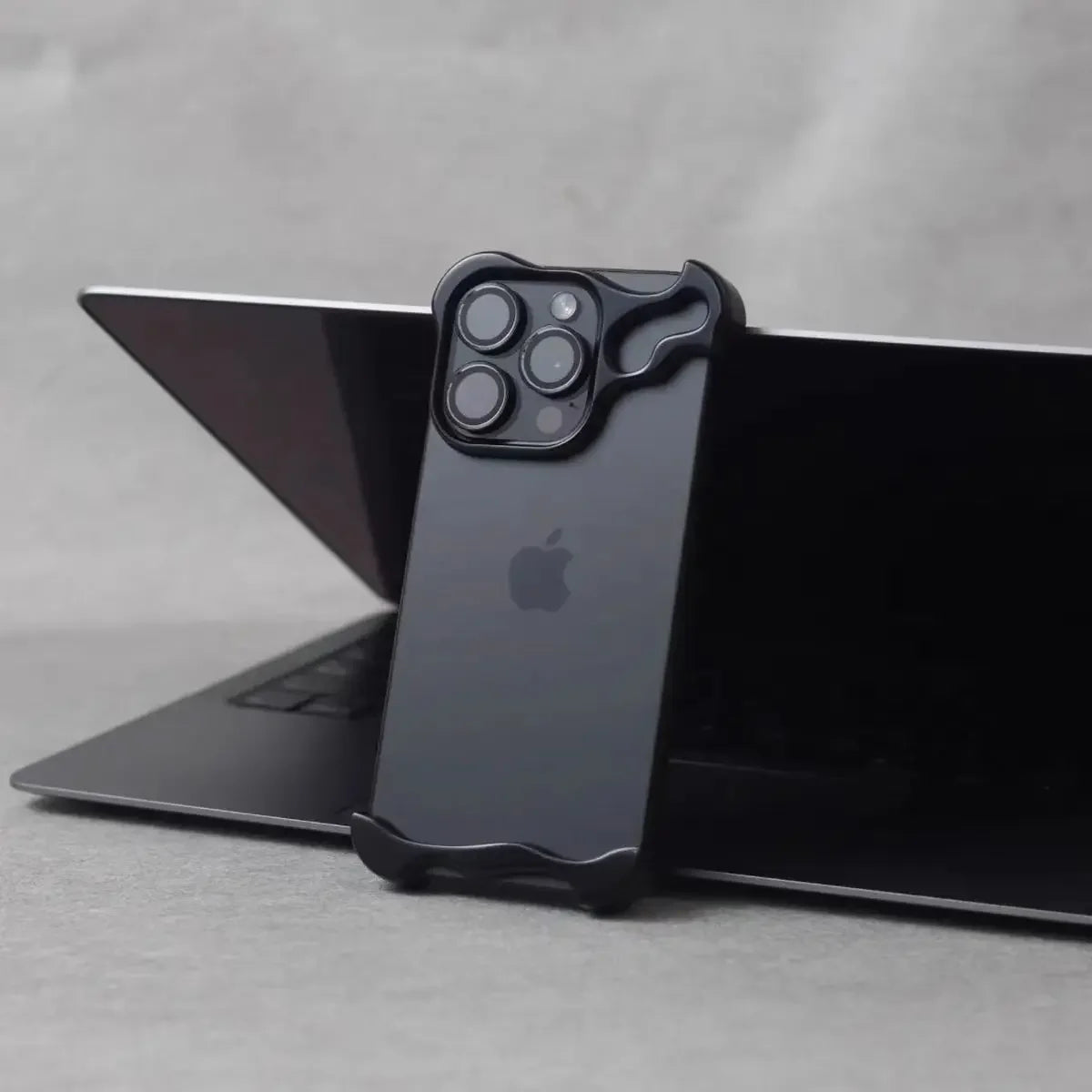 Luxury Irregular Aluminum Bumper Case iPhone 12–16 Pro Max | PhonelyHub