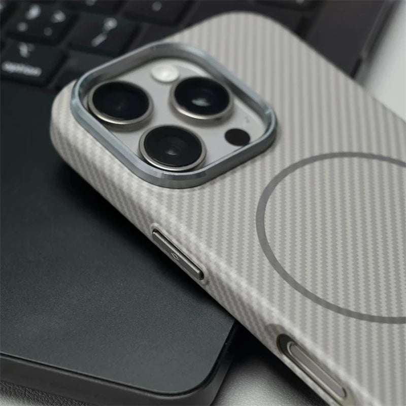iPhone 16 Pro Max Stealth Carbon Case – MagSafe Elite & Titanium Shield | PhonelyHub