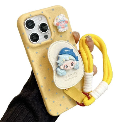 Leather Stand Case with Hand Strap for iPhone 16 Pro Max | PhonelyHub