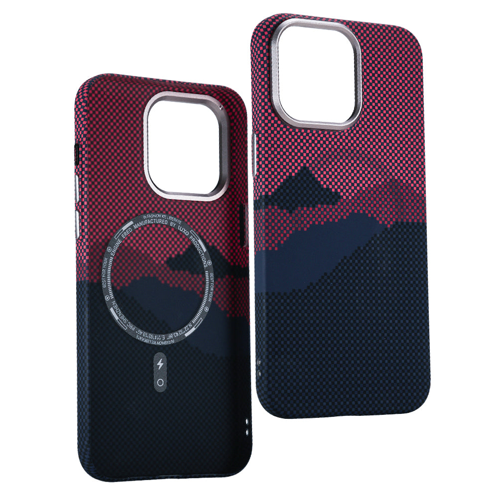 3D Mountain Carbon Case iPhone 12-16 – Rugged Style | PhonelyHub
