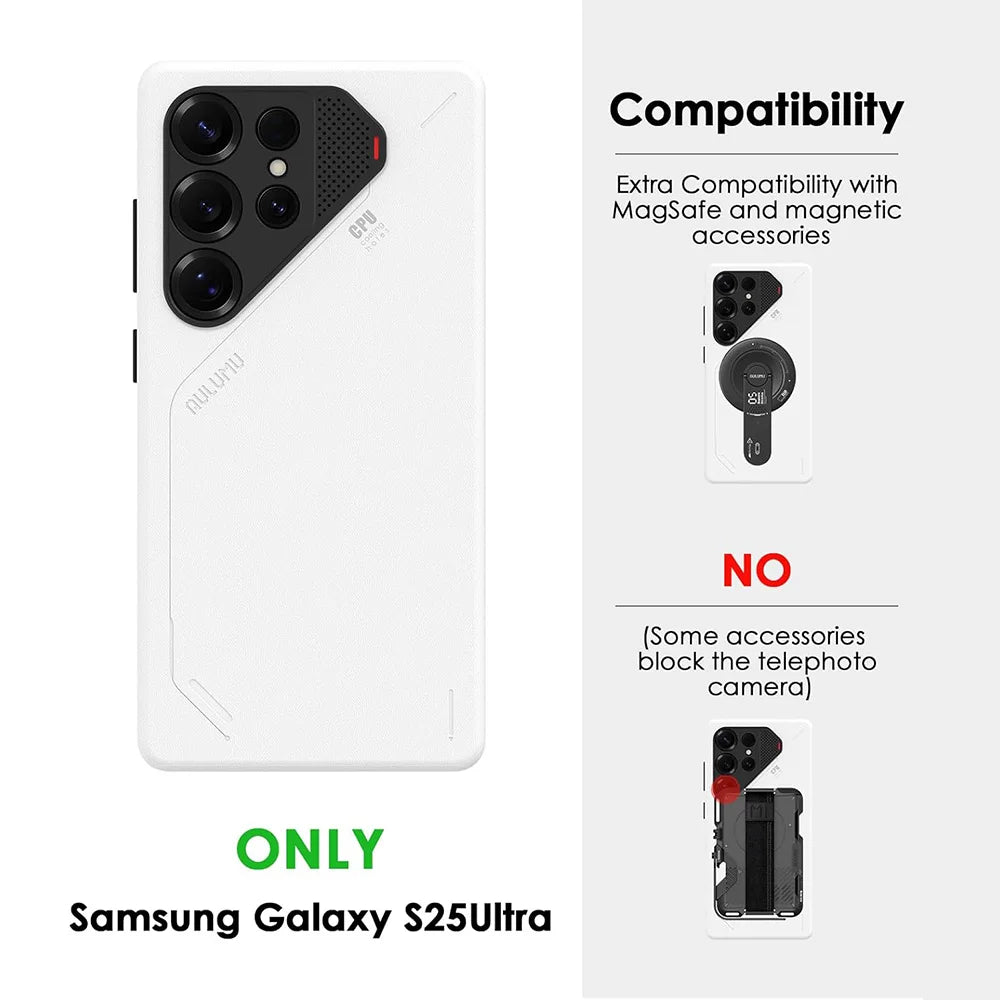 Aulumu Vegan Leather MagSafe Case for Galaxy S25 Ultra | PhonelyHub
