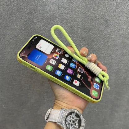 Breathable Heat Dissipation Mesh For Magsafe Magnetic Case For iPhone 16 14 15 Plus 13 12 Pro Max Wrist Strap Hand Lanyard Cover