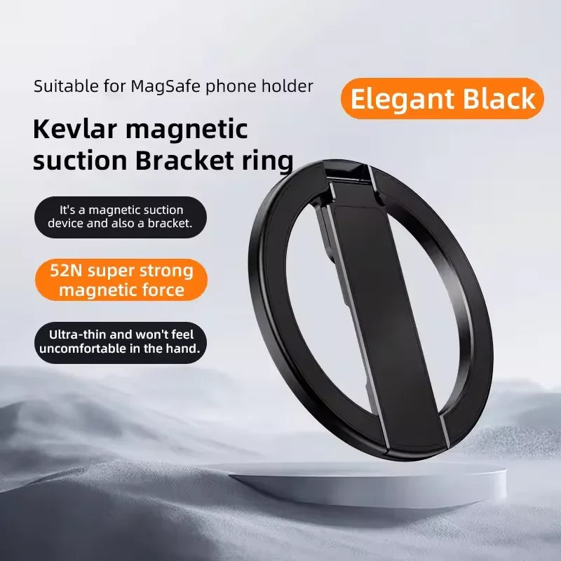 Ultrathin Aluminum Alloy Kevlar Super Magnetic Mobile Phone Stand Suitable For Smartphone For iPhone Samsung Metal Phone Stand