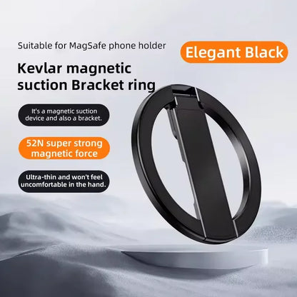 Ultrathin Aluminum Alloy Kevlar Super Magnetic Mobile Phone Stand Suitable For Smartphone For iPhone Samsung Metal Phone Stand