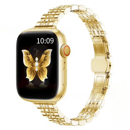 Stainless Steel Strap For Apple Watch Ultra 2 Band 49mm 42mm 46mm Metal Bracelet iWatch Series 10 9 8 7 6 SE 5 4 3 Women 45 41mm