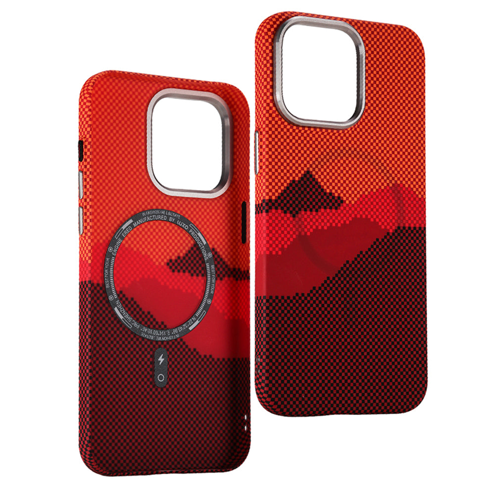 3D Mountain Carbon Case iPhone 12-16 – Rugged Style | PhonelyHub
