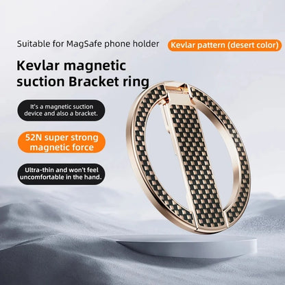 Ultrathin Aluminum Alloy Kevlar Super Magnetic Mobile Phone Stand Suitable For Smartphone For iPhone Samsung Metal Phone Stand