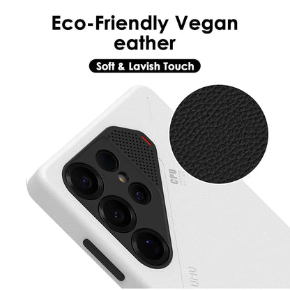 Aulumu Vegan Leather MagSafe Case for Galaxy S25 Ultra | PhonelyHub