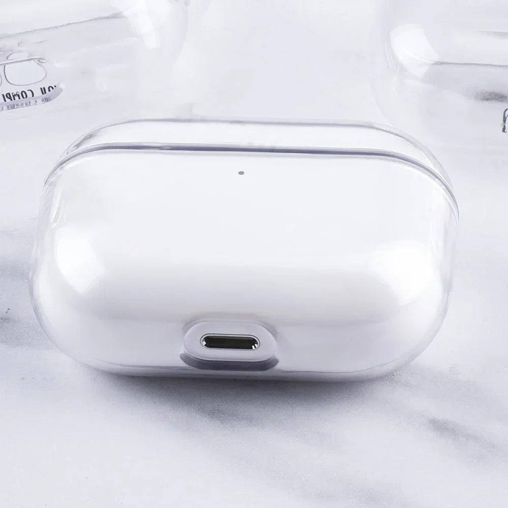 Transparent Earphone Case For Airpods Pro 2 Generation Cases Hard TPU Clear Headphone Cover For Airpods 4 3 2 1