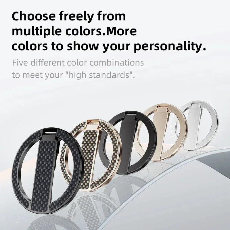 Ultrathin Aluminum Alloy Kevlar Super Magnetic Mobile Phone Stand Suitable For Smartphone For iPhone Samsung Metal Phone Stand
