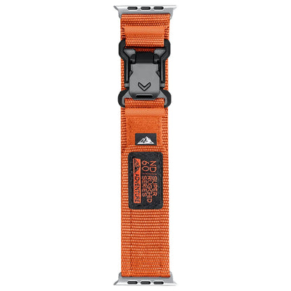 Wide Soft Nylon Sport Strap with Magnetic Fidlock V-Buckle Compatible with Apple Watch Bands for Women Men