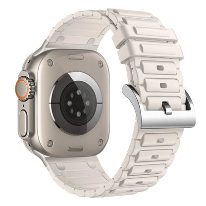 Modified Metal Integration Band for Apple Watch Ultra 2 49mm 10 9 8 7 46mm 45mm 42mm 41mm Silicone Bracelet iWatch 6 5 4 SE 44mm