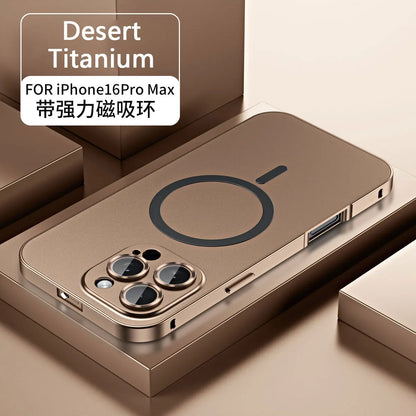 Titanium Metal Frame iPhone 13–16 Pro Max Case | PhonelyHub